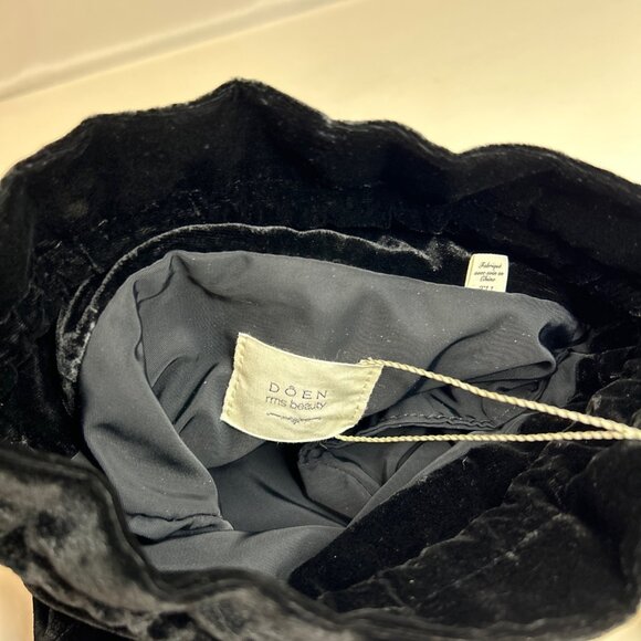 DOEN RMS BEAUTY Collaboration Purse Bag Satchel Black Felt - Picture 9 of 12
